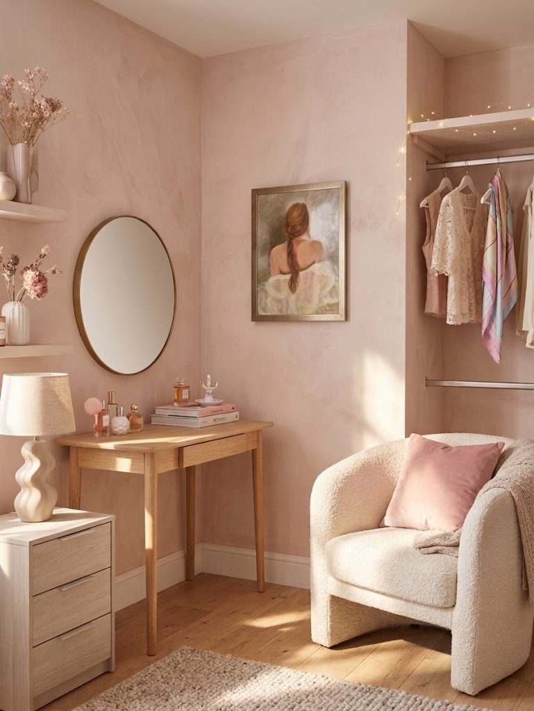 A fleeting moment in bedroom